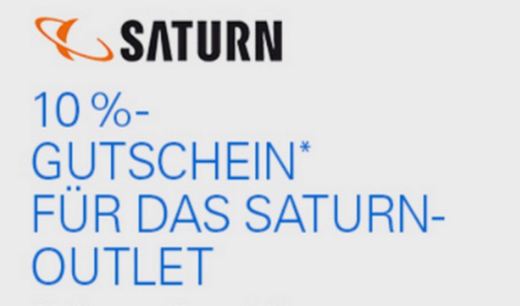 Saturn Outlet-Gutschein mit 10 Prozent Rabatt