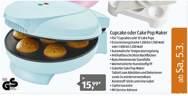 ALDI Cupcake Maker