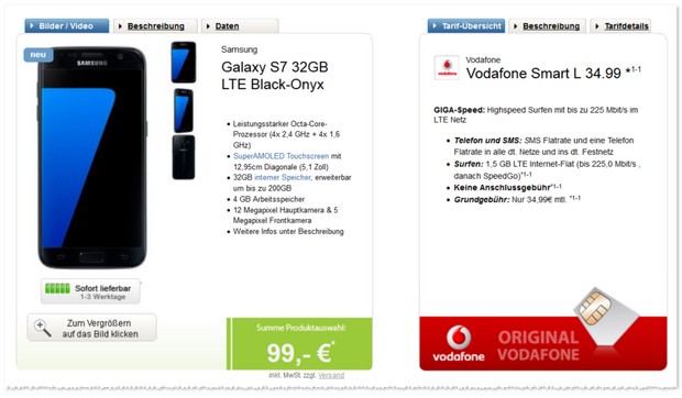 Vodafone Smart L & Samsung Galaxy S7